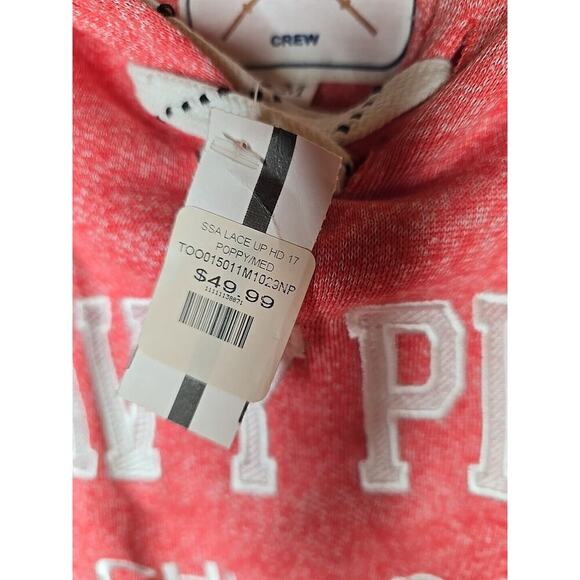 New With Tags Vineyard Authentic Navy Pier Chicago Hoodie Medium Red White - Picture 3 of 5